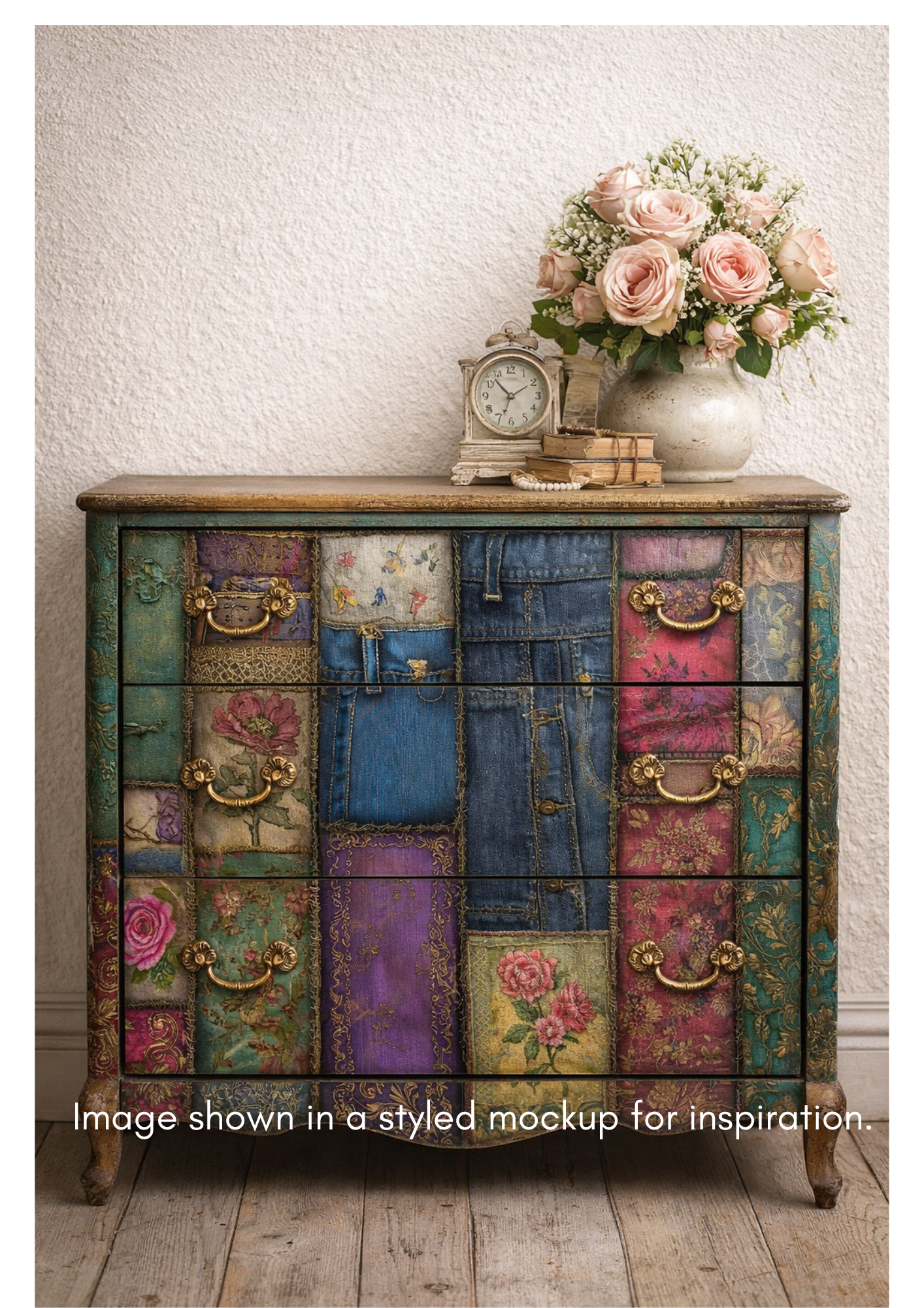 Dragonfly Crafts - Floral Textile Background 2