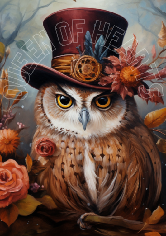 Queen of Hearts - Autumn Owl