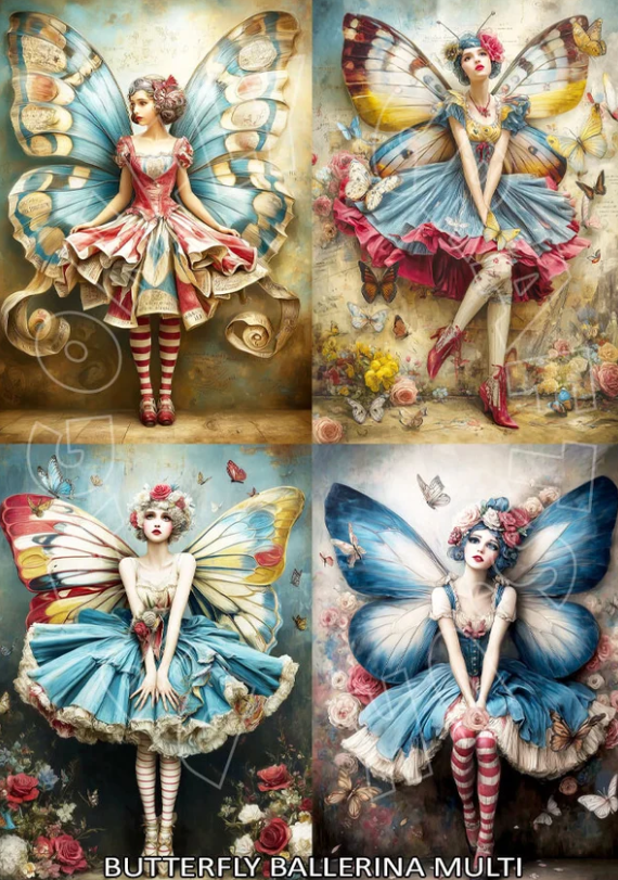 Dragonfly Crafts - Butterfly Ballerina Multi