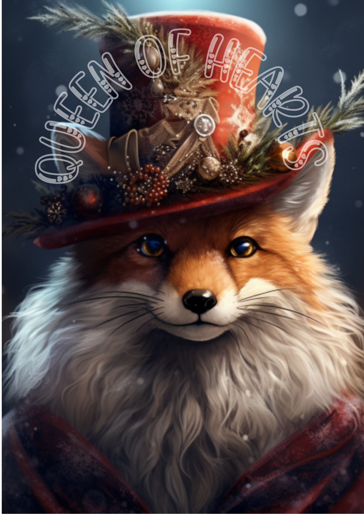 Queen of Hearts - Christmas Fox