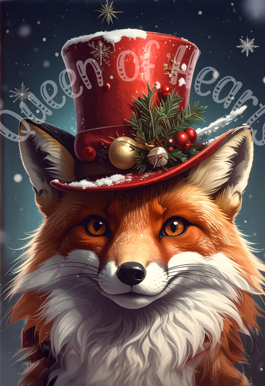 Queen of Hearts - Christmas Fox