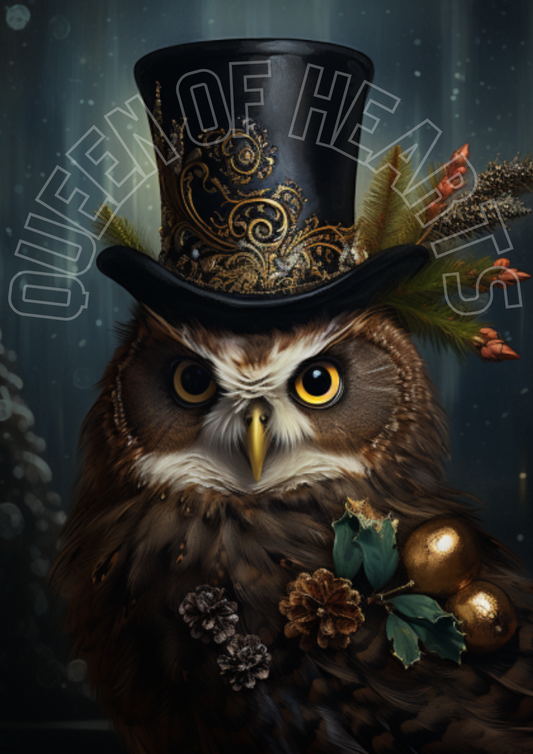 Queen of Hearts - Christmas Owl