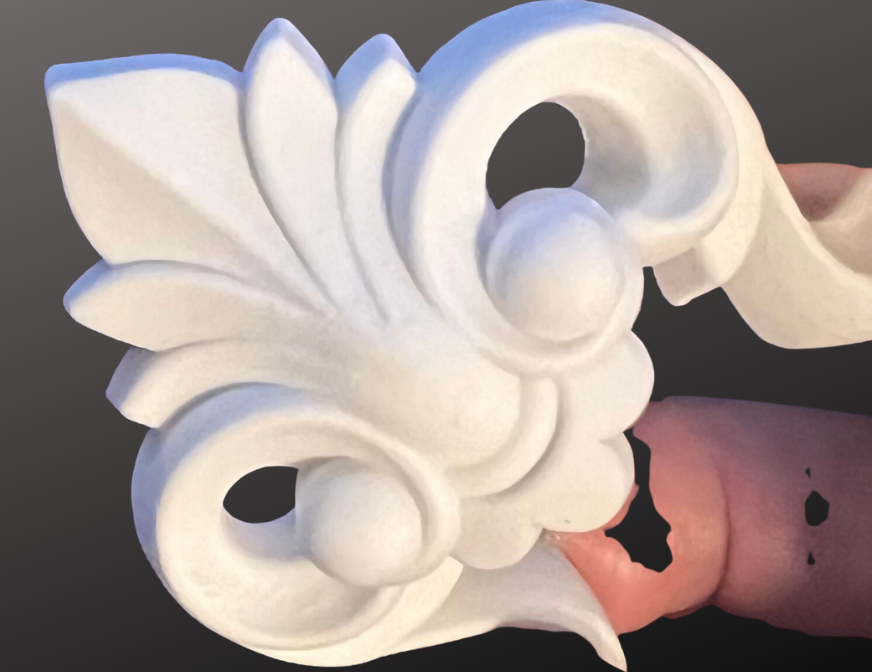 Corner Scroll Pediment Set