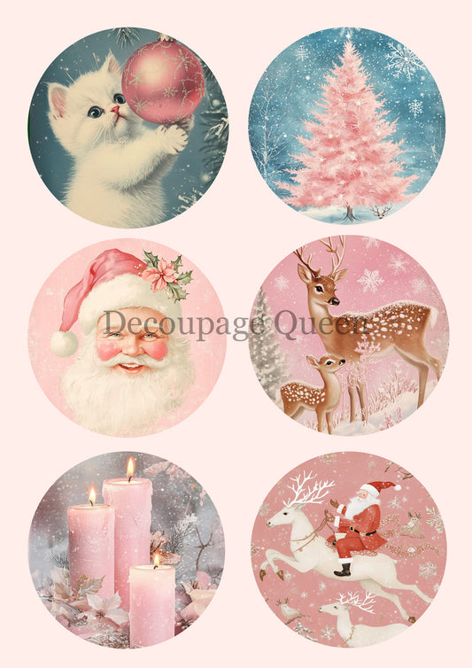 Pink Winter Ornaments