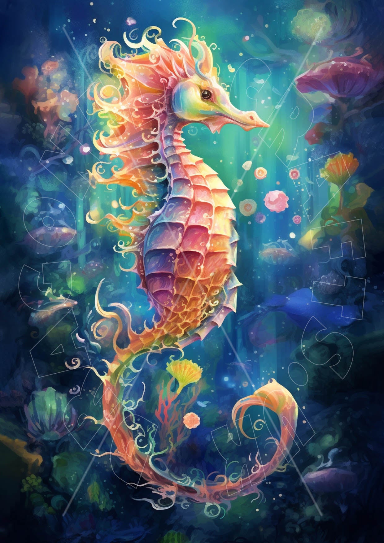 Dragonfly Crafts - Dreamy Seahorse