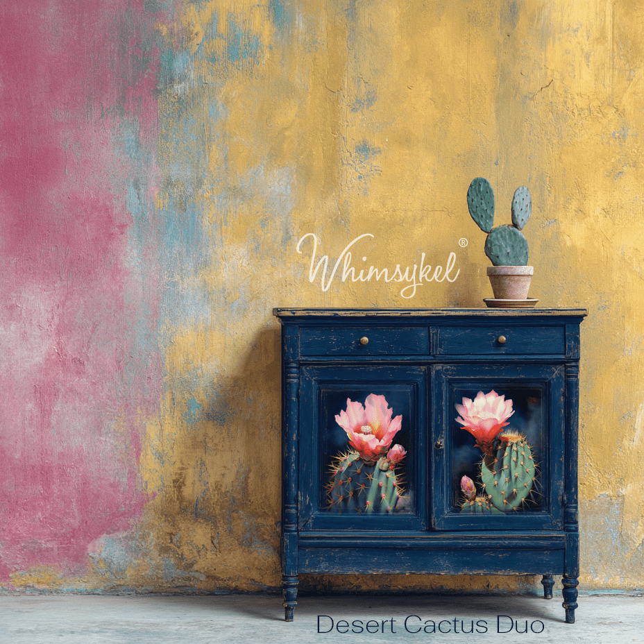Desert Cactus Duo  | 18 lb Decoupage Tissue Paper | 21x29 in