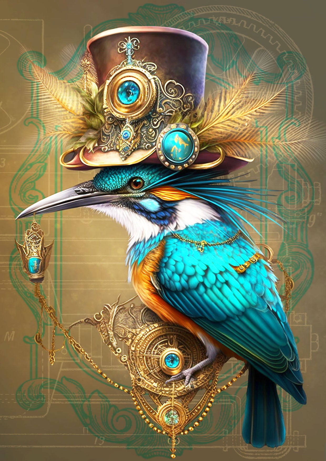 Dragonfly Crafts - Flamboyant Kingfisher
