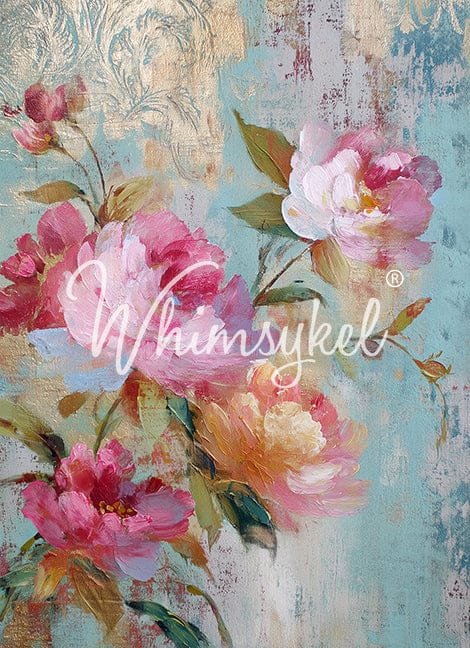 Fresco of Roses 1 | 18lb Decoupage Tissue Paper 14x20 in