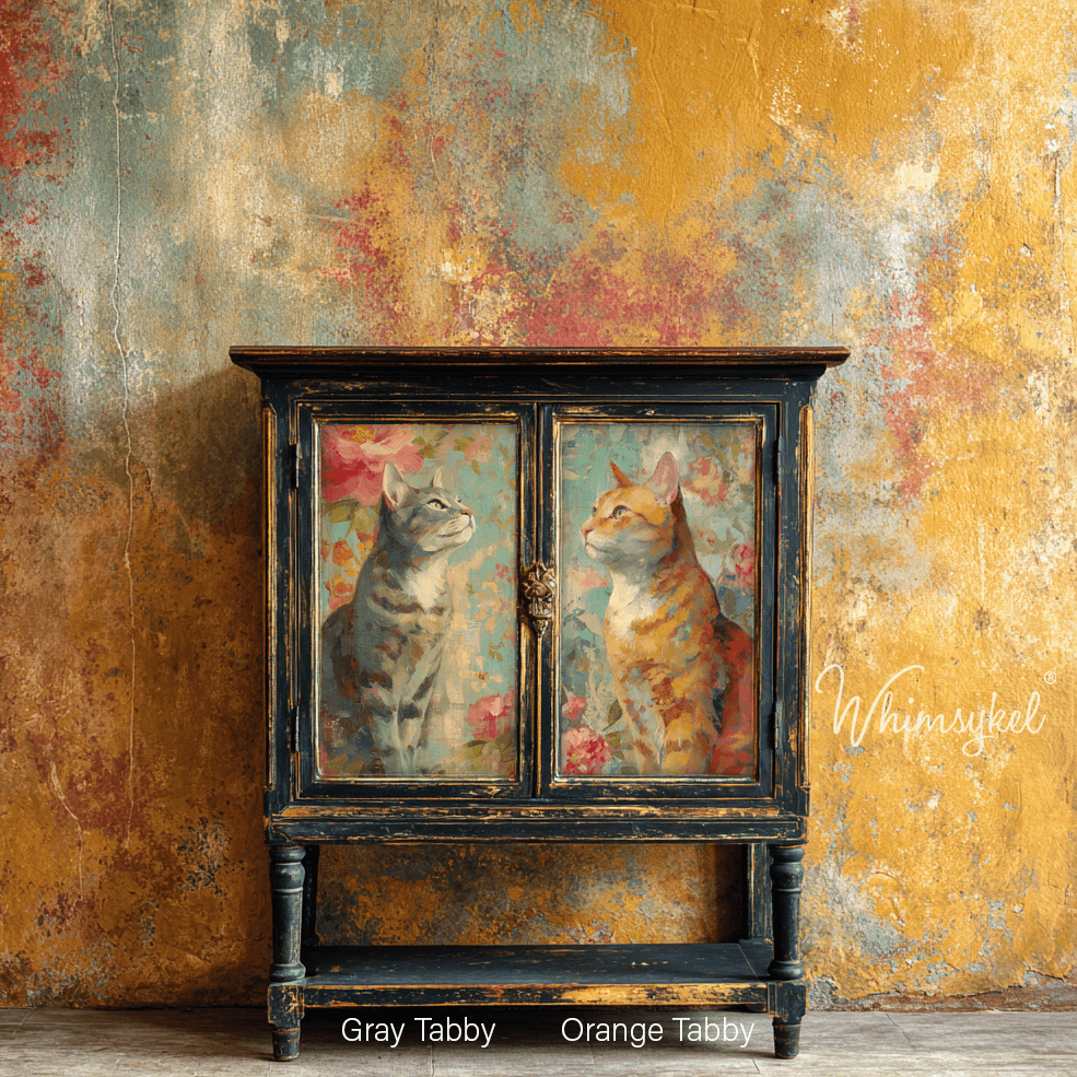 Gray Tabby | 18 lb Decoupage Tissue Paper | 21x29