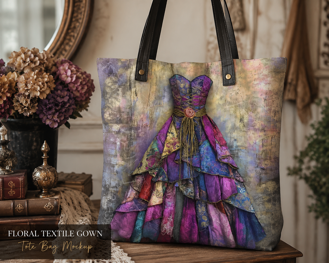 Dragonfly Crafts - Floral Textile Gown