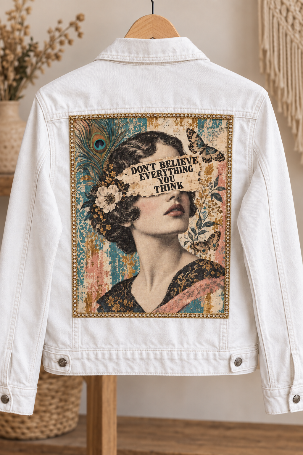 Don’t Believe Everything You Think Cotton Fabric Panel