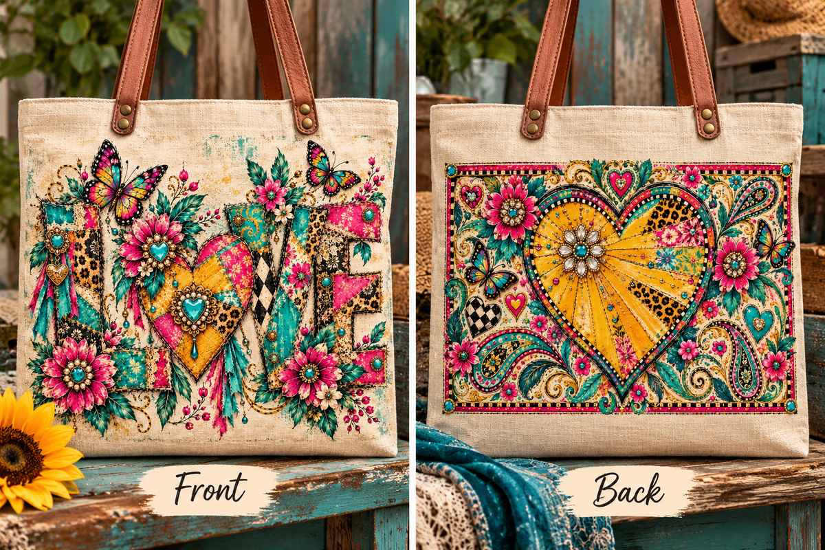 Love & Heart of Gold | Cotton Collector Panels — Singles or Coordinating Set