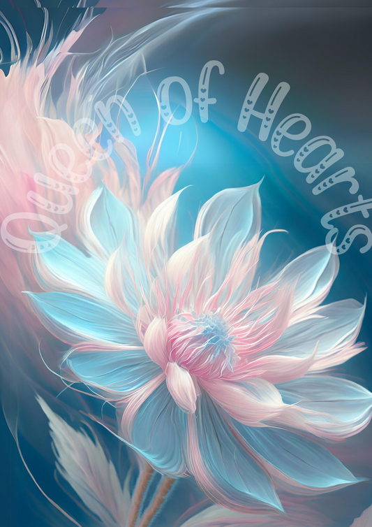 Queen of Hearts Rice Paper Prints - Love Blooms 4