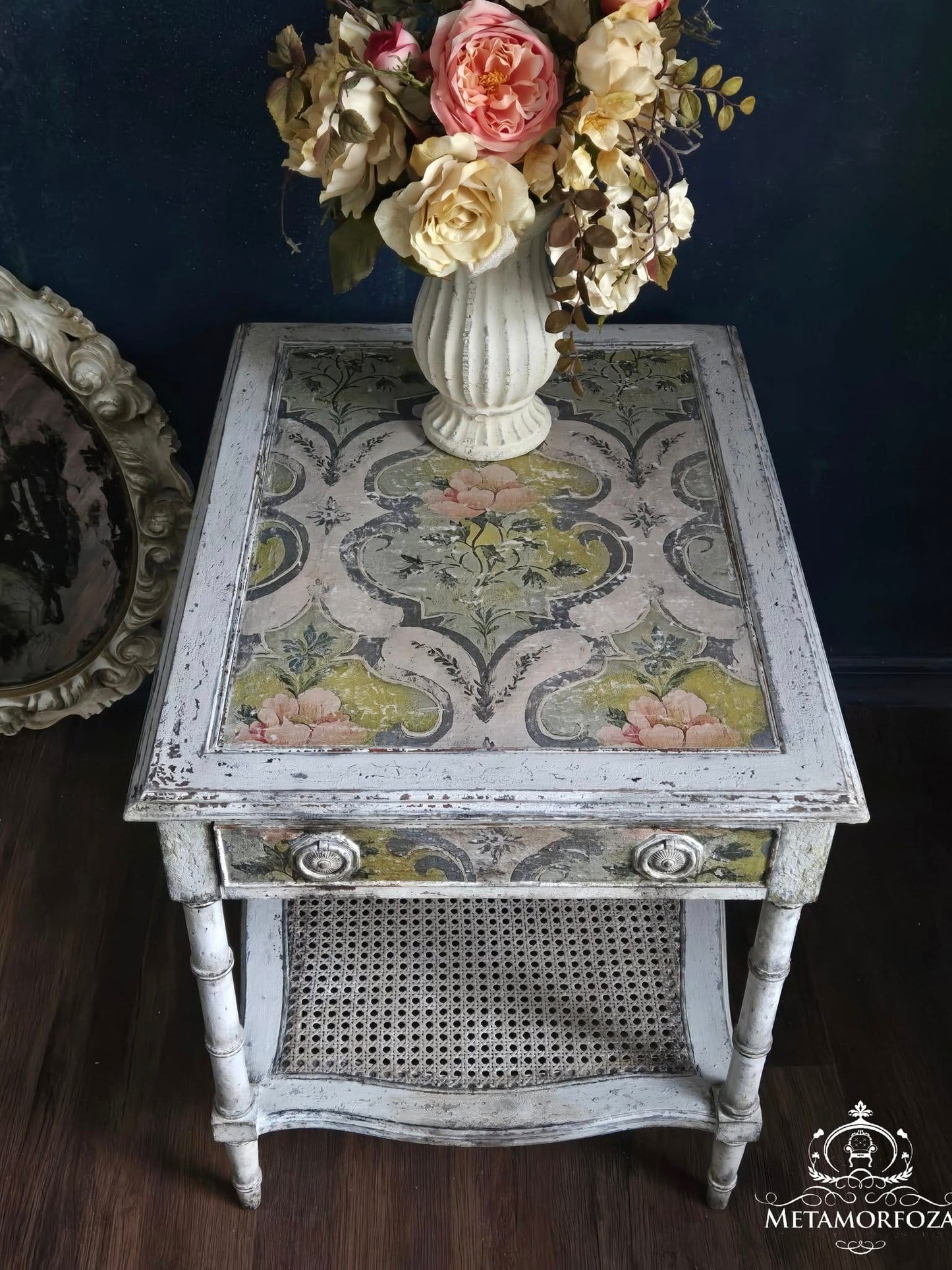 Romantic Fleurs  | 18 lb Decoupage Tissue Paper | 21x29 in