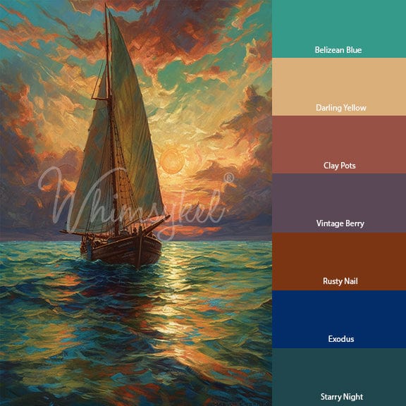 Nautical Serenity | 18 lb Decoupage Tissue Paper | 21x29 in