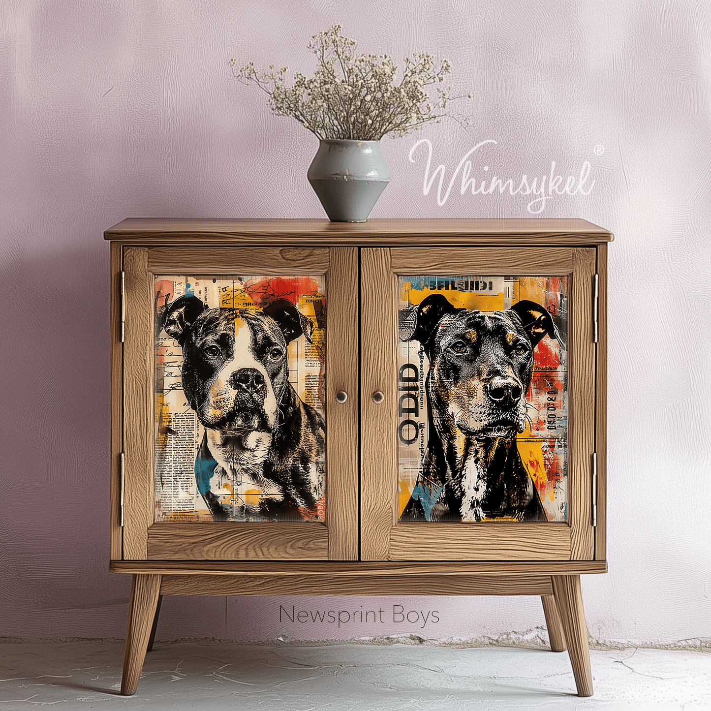 Newsprint Boys  | 18 lb Decoupage Tissue Paper | 21x29 in