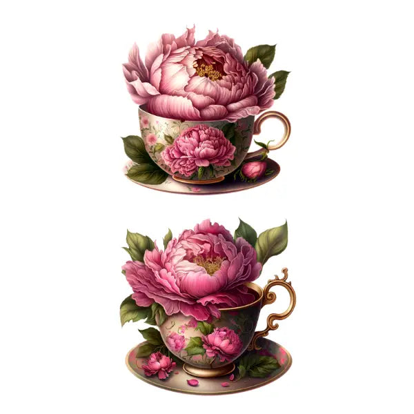 WhiteCloud Transfer -Peony Teacups 2