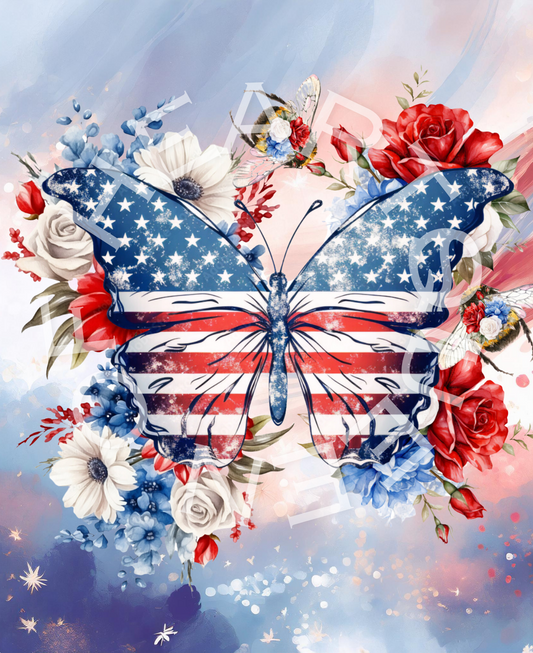 Queen of Hearts Rice Paper Prints - Patriot Wings