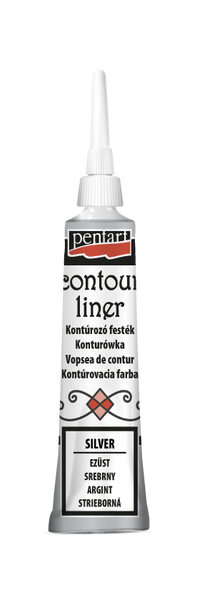 Penray Contour Liner silver tube on a white background