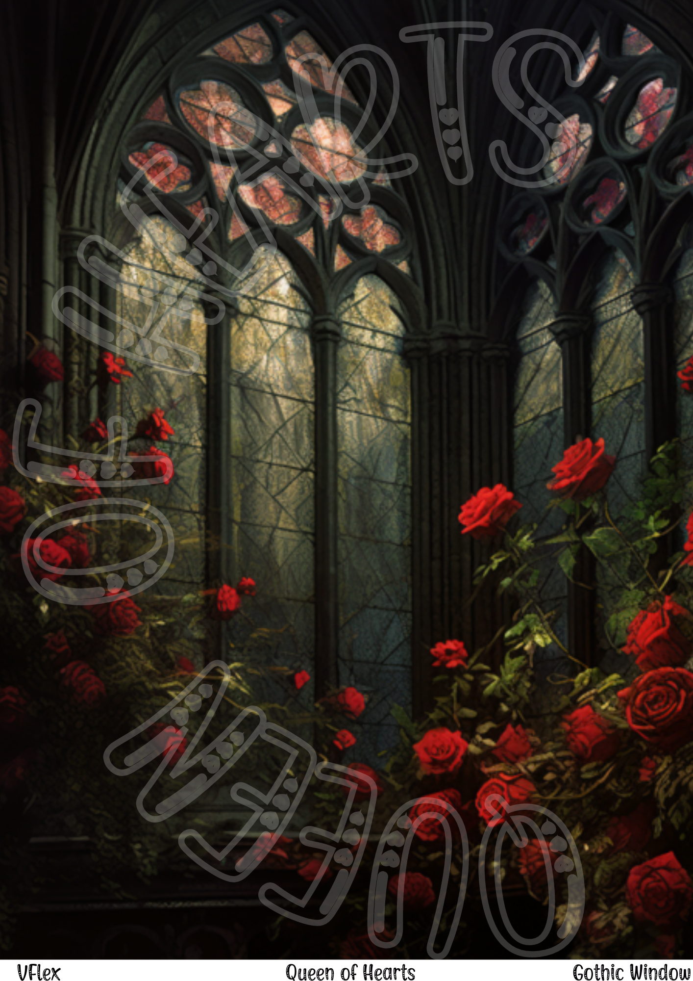 Queen of Hearts - Gothic Window