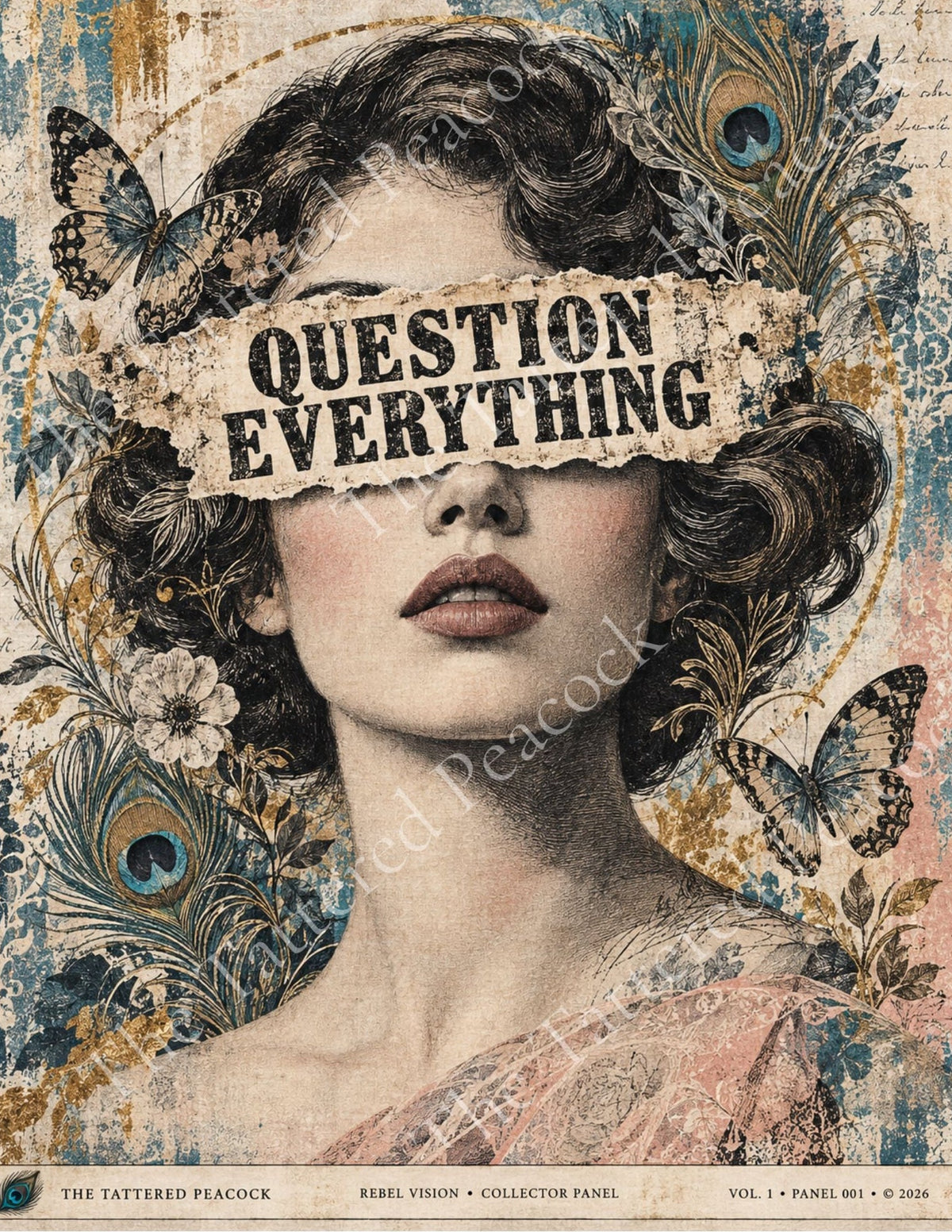 Question Everything Fabric Panel