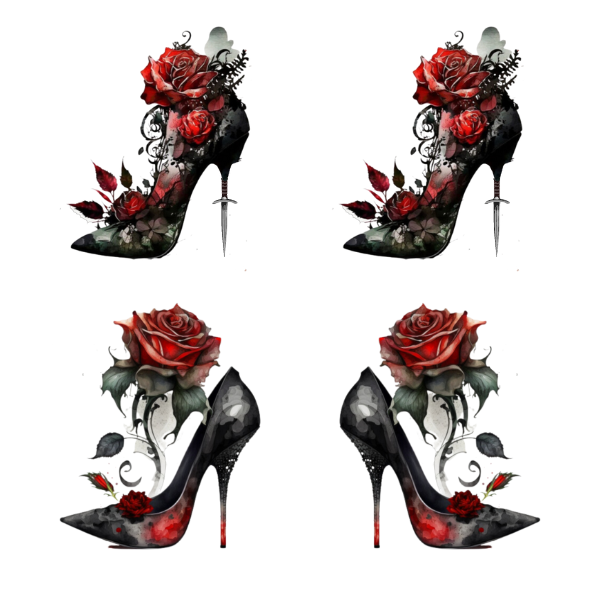 WhiteCloud Transfer - Rose High Heels