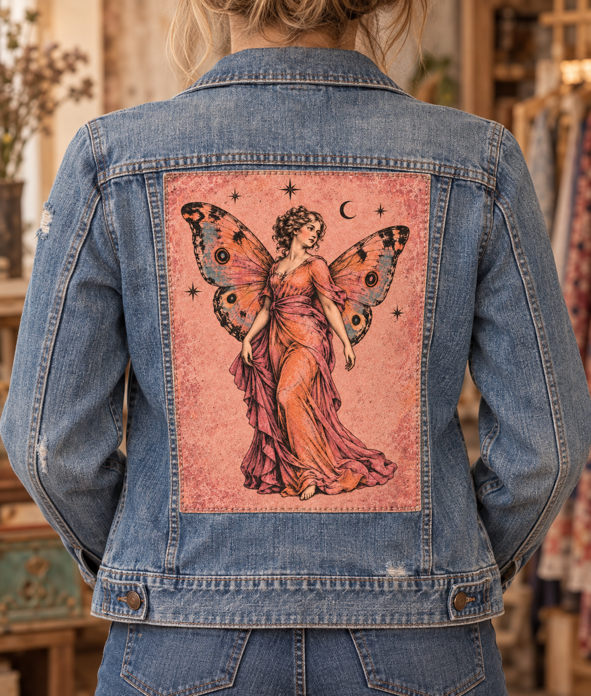 The Rosewing Fairy – Vintage Fairy Cotton Collector Panel | The Tattered Peacock