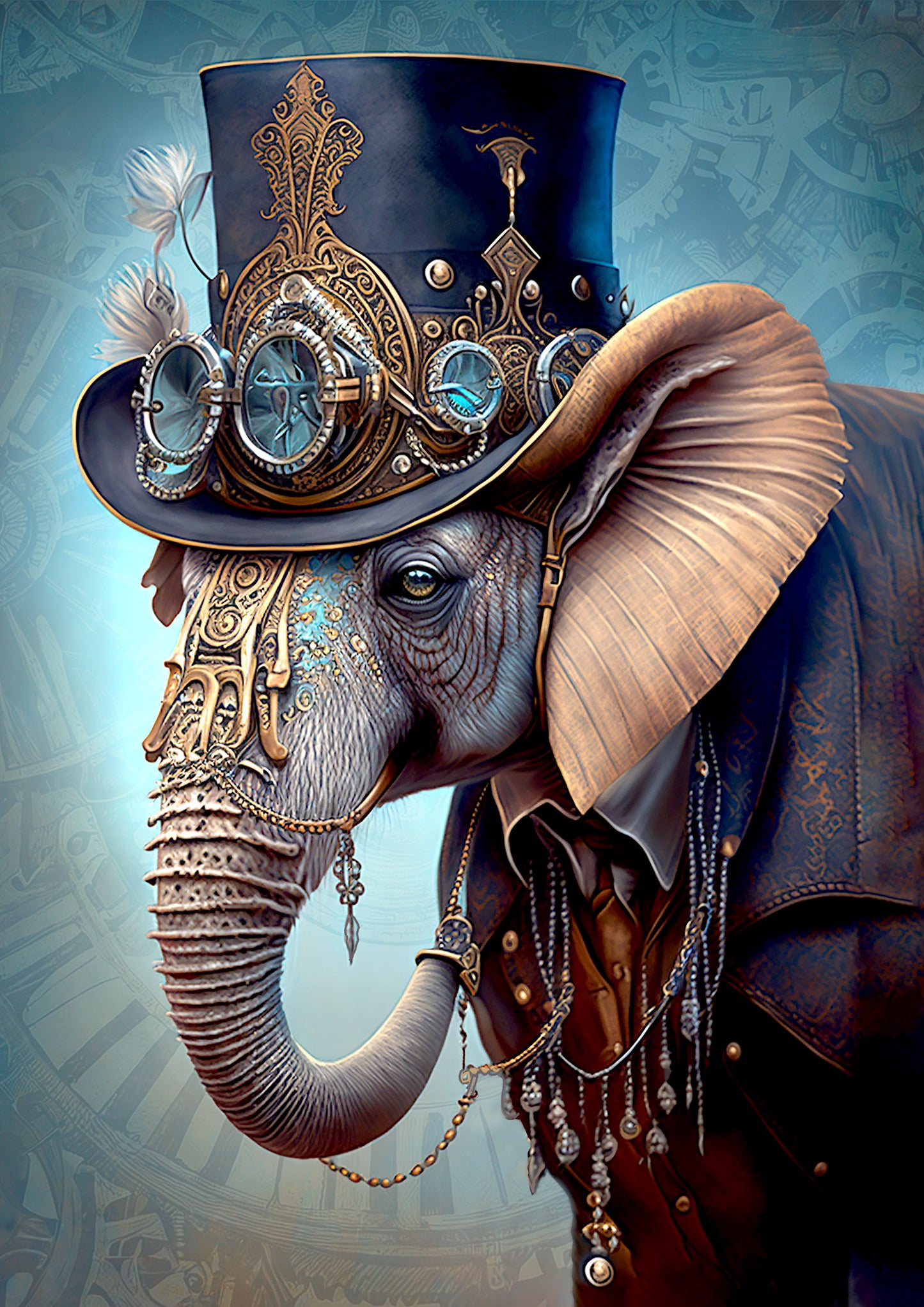 Dragonfly Crafts - Steampunk Elephant 2