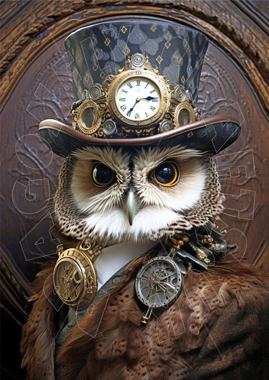 Dragonfly Crafts - Steampunk Owl 2