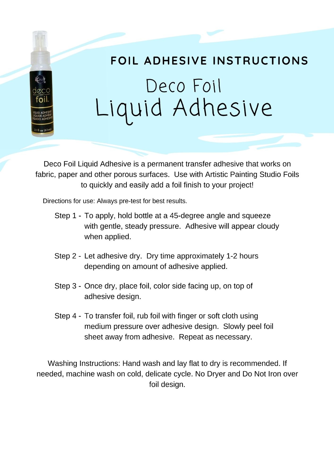Deco Foil Liquid Adhesive