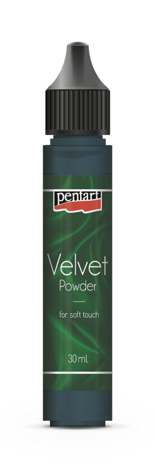 Penhard Velvet Powder bottle on a green background