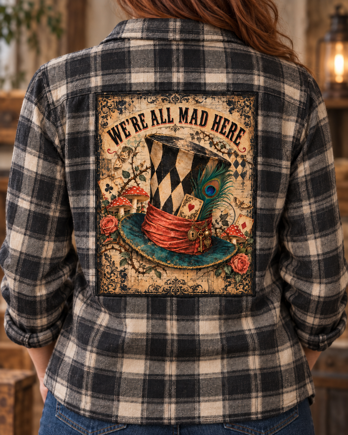 We’re All Mad Here Cotton Collector Panel | The Tattered Peacock