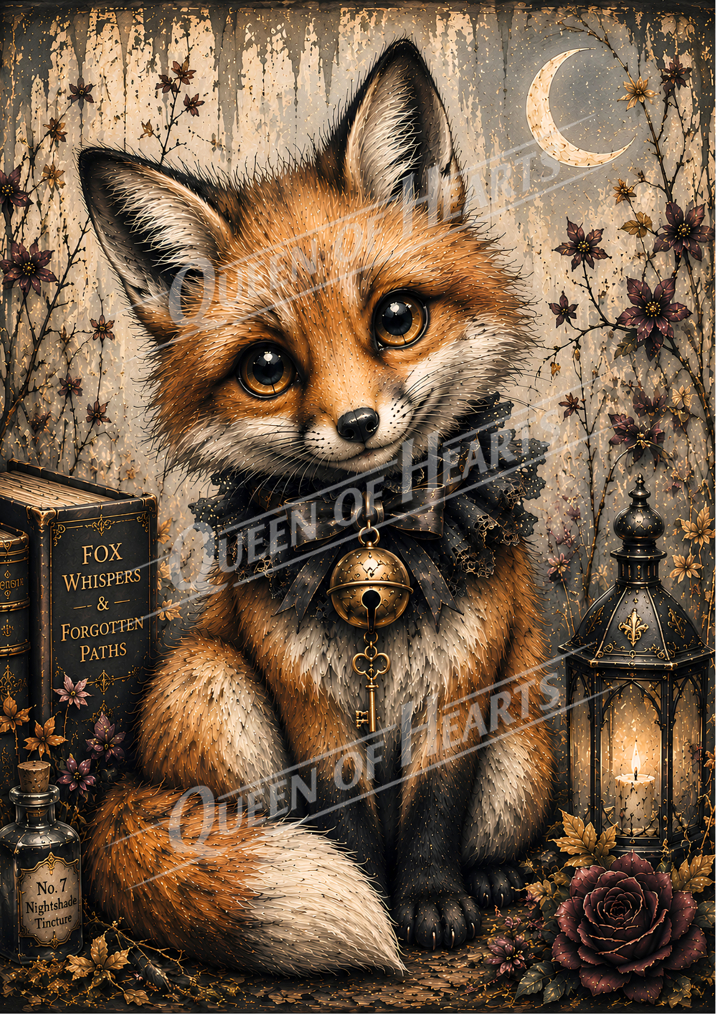 Queen of Hearts - The Creatures of Whiskers Hollow - 4 images and 1 bonus image with al 4