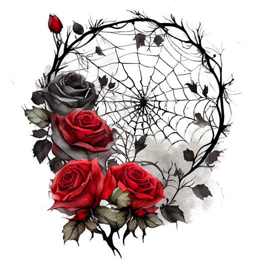 WhiteCloud Transfer -Rose Spider Web 1