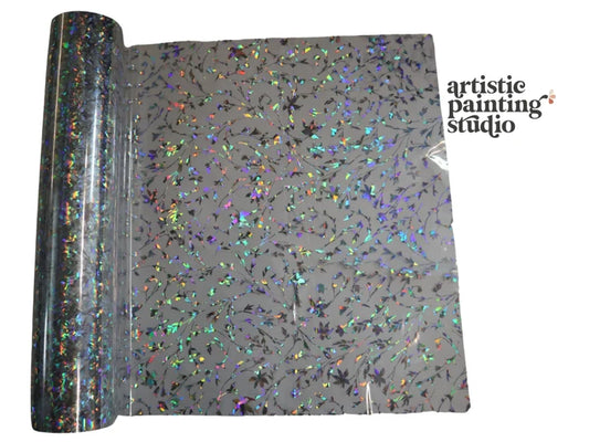 Artistic Painting Studio Willow transparent holographic decorative transfer foil with a light-catching reflective finish.