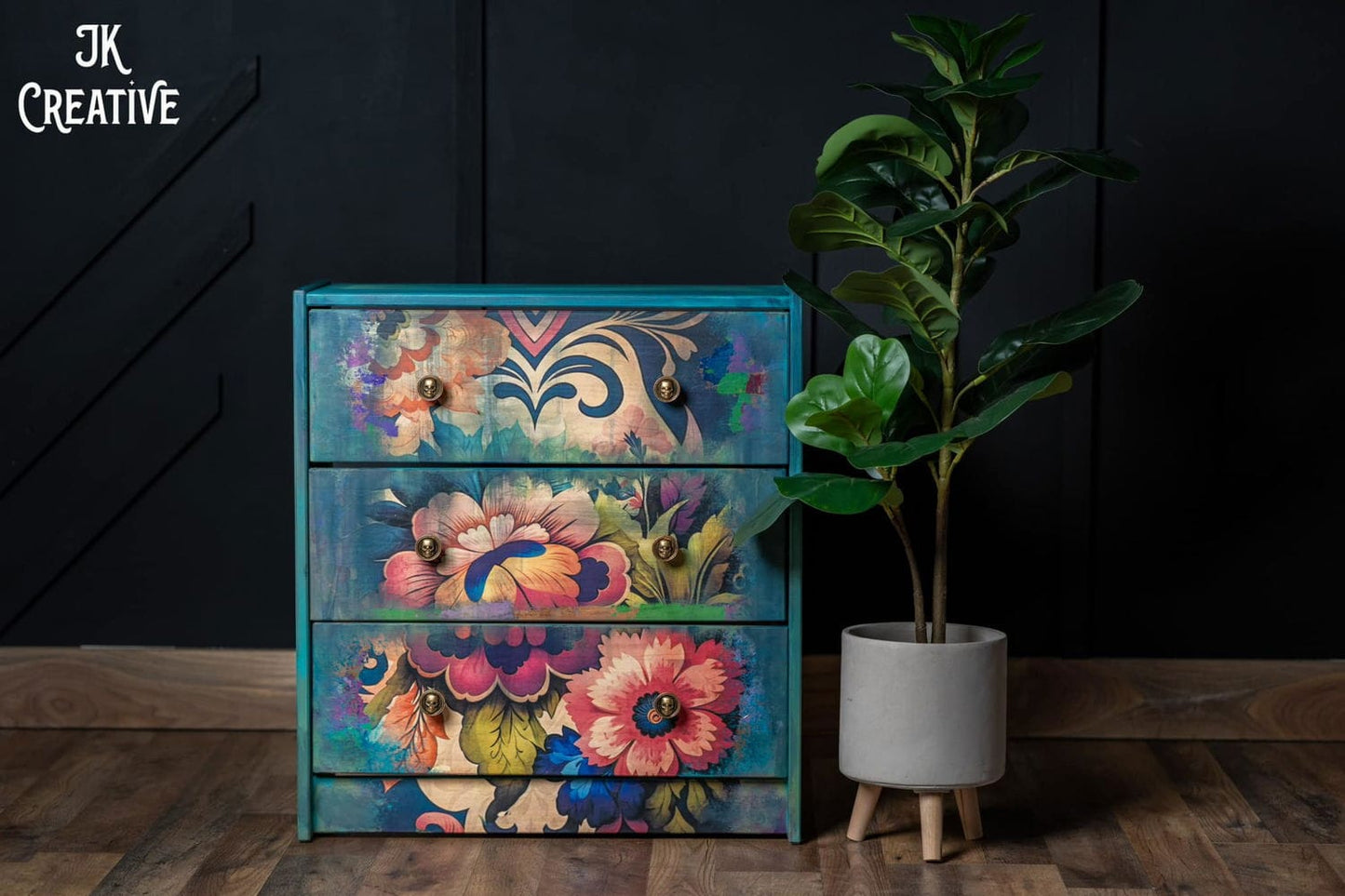 Boho Flowers  | 18 lb Decoupage Tissue Paper | 2 Sizes