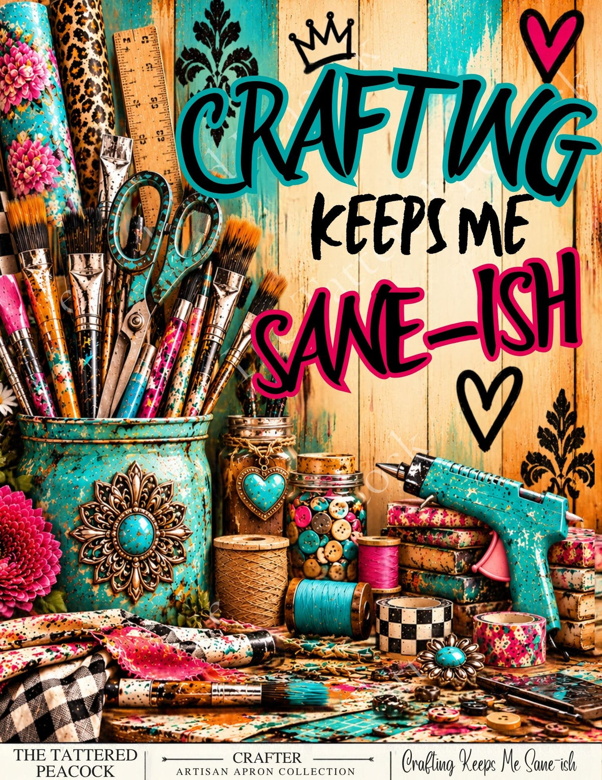 Artisan Apron & Tote Collection | 8×10 Cotton Collector Panels | The Tattered Peacock