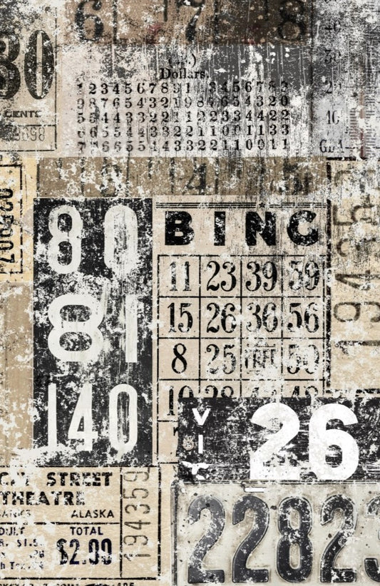 Roycycled Treasures - Grunge numbers