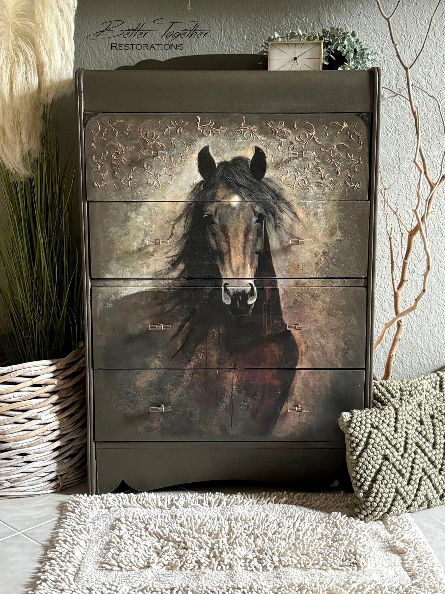 Heart Horse | 18 lb Decoupage Tissue Paper | 21x29 in