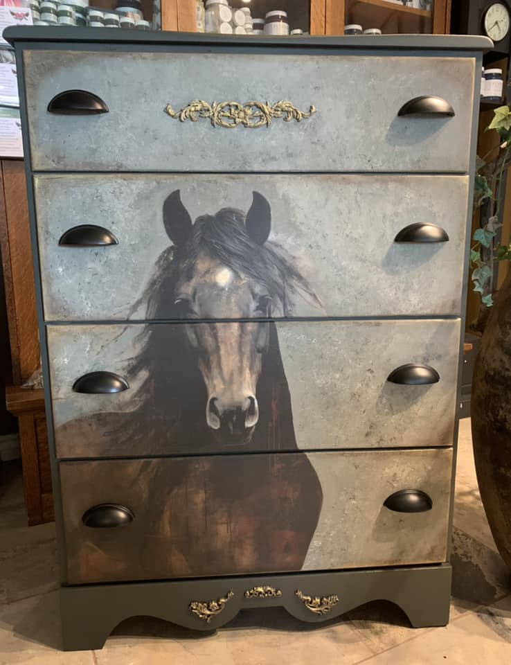 Heart Horse | 18 lb Decoupage Tissue Paper | 21x29 in