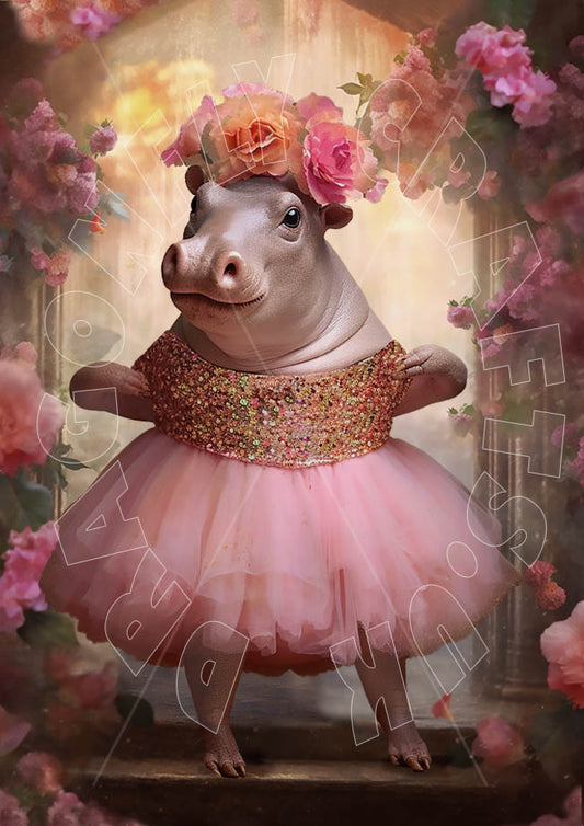 Dragonfly Crafts - Hippo Ballerina