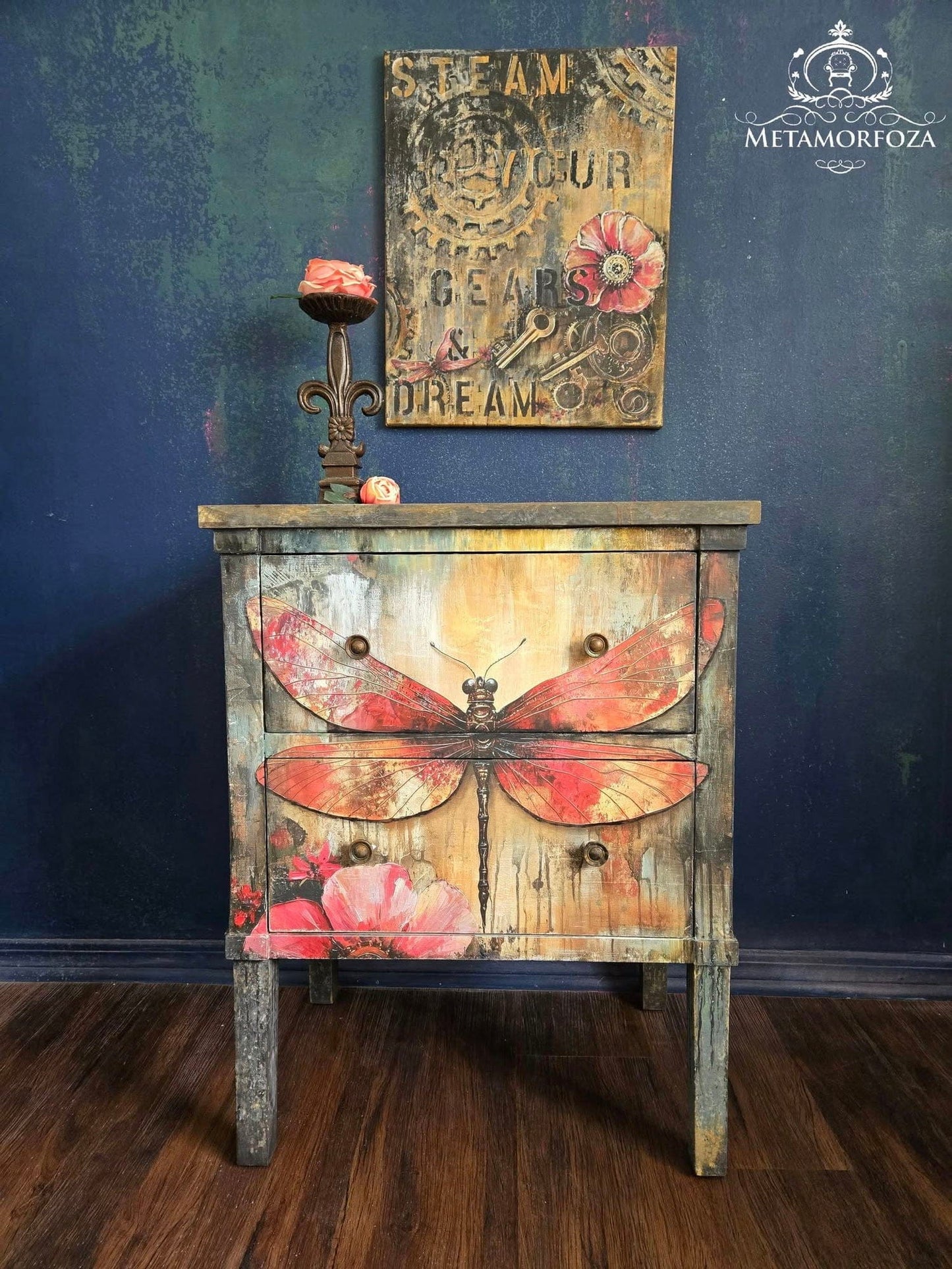 Industrial Bloom | 18 lb Decoupage Tissue Paper | 2 Sizes