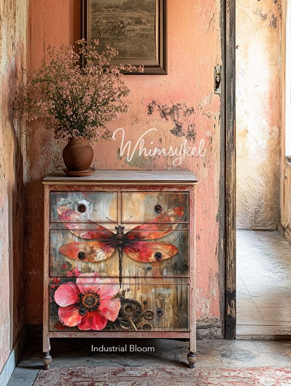 Industrial Bloom | 18 lb Decoupage Tissue Paper | 2 Sizes