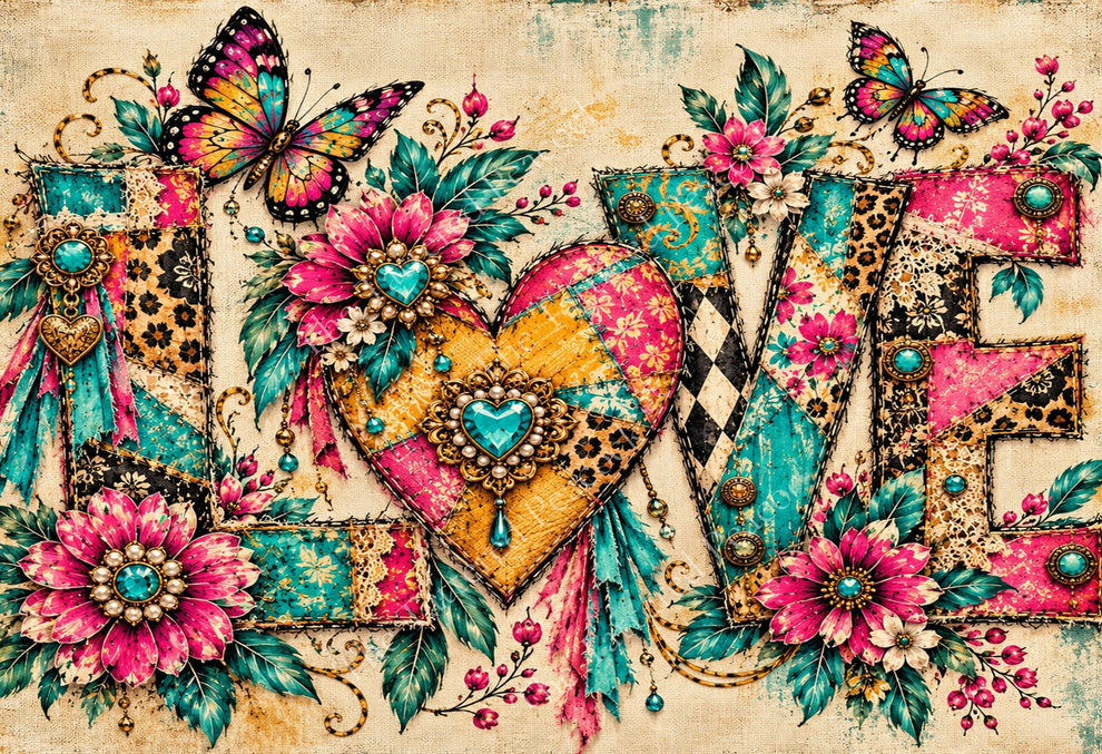 Love & Heart of Gold | Cotton Collector Panels — Singles or Coordinati