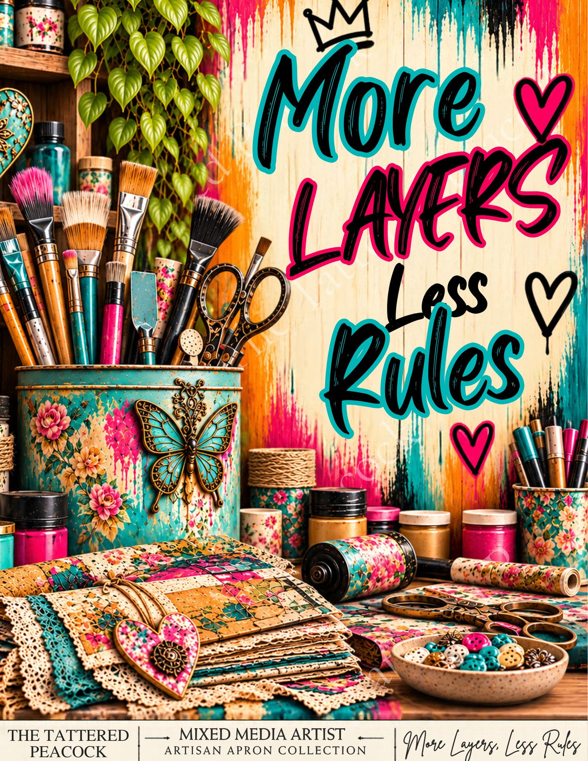 Artisan Apron & Tote Collection | 8×10 Cotton Collector Panels | The Tattered Peacock