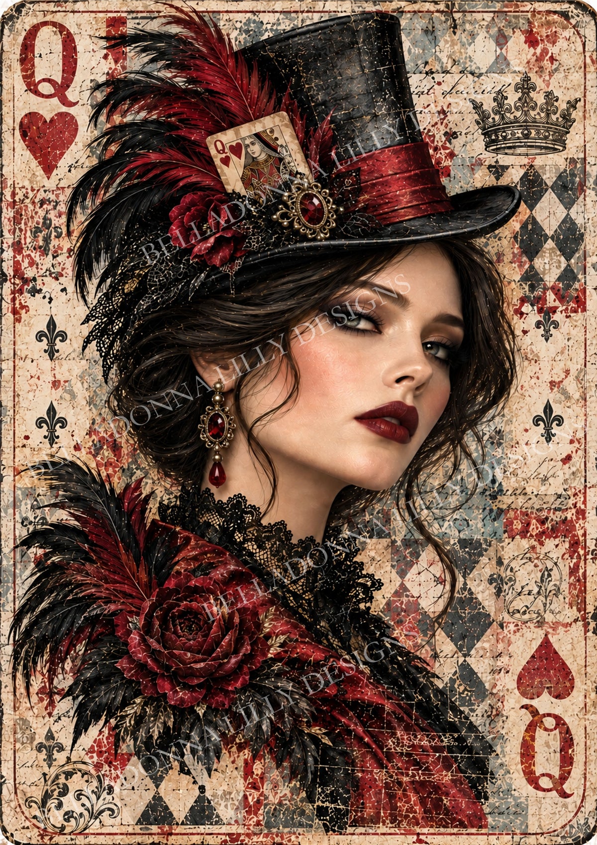 Queen of the Game – Decoupage Rice Paper