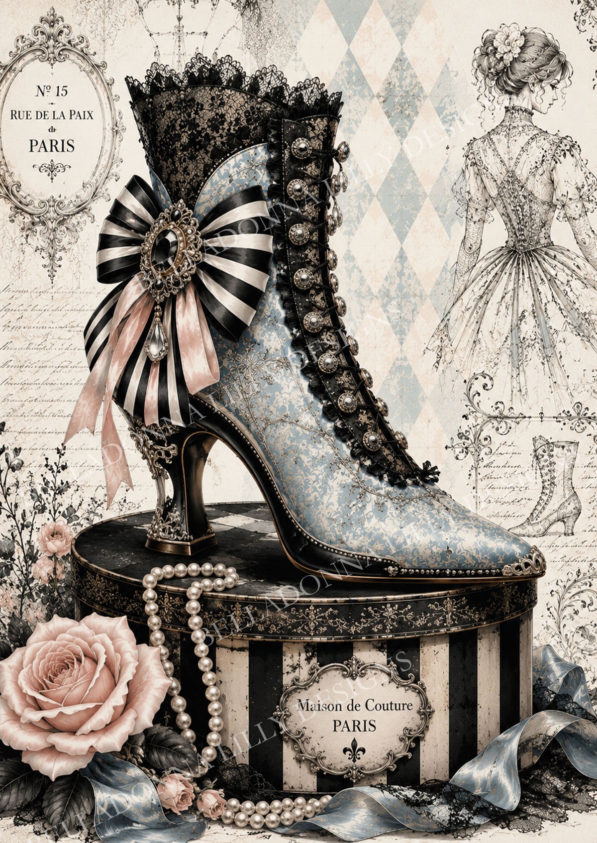 Rue de la Paix – Decoupage Rice Paper