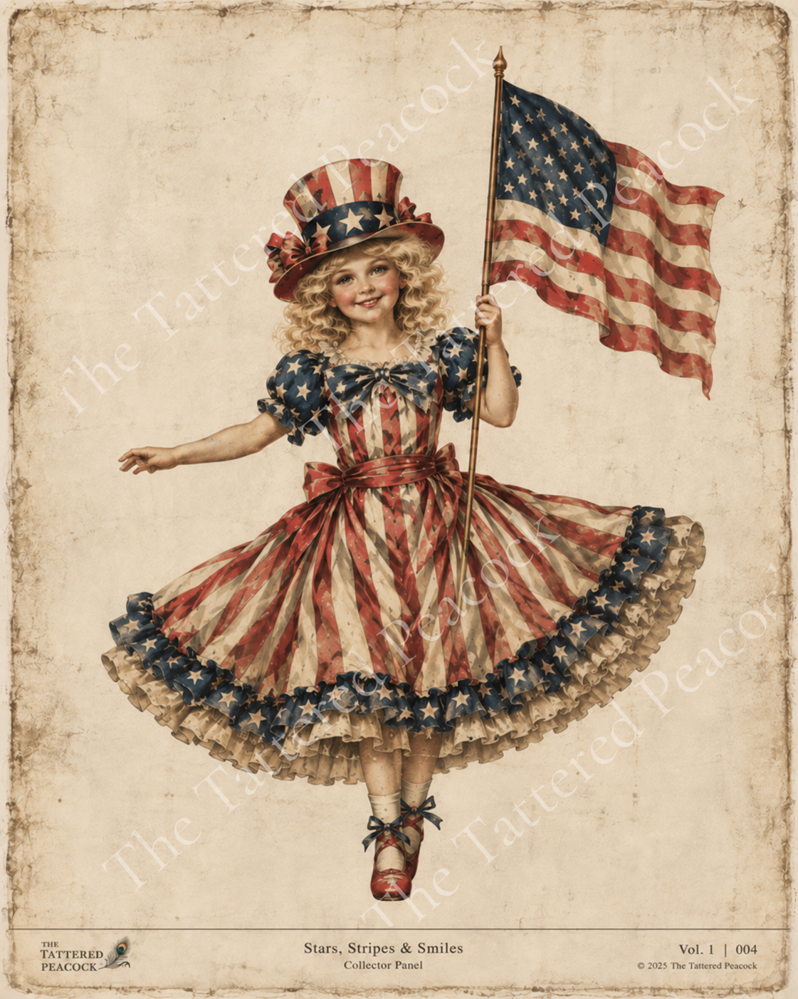 Stars, Stripes & Smiles Fabric Panel