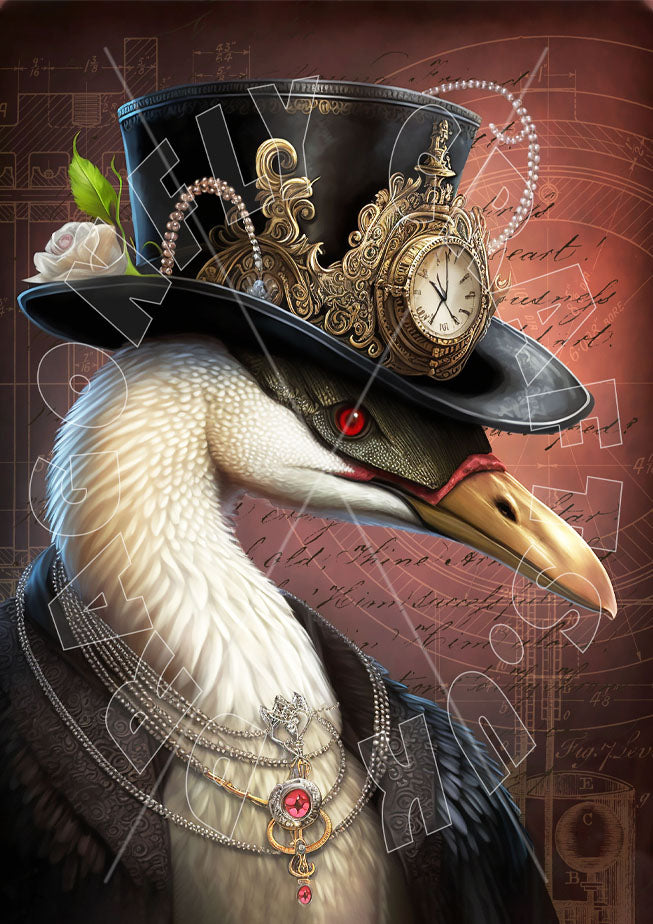 Dragonfly Crafts - Steampunk Swan