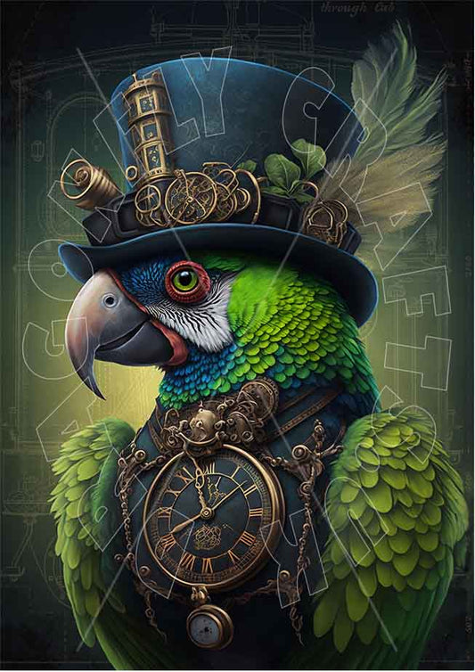 Dragonfly Crafts - Steampunk Parrot 2